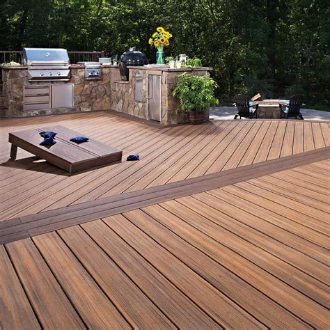 TrexSelect 16-ft Saddle Square Composite Deck Board (32-Pack) Model 902190. . Trex lowes decking